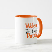 Willkommen bei unserem Patch Wordart Fall Tasse (VorderseiteRechts)