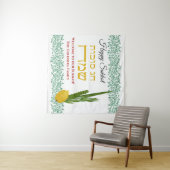 Willkommen bei unserem Sukkah Add Family Name Wandteppich (Beispiel (Horizontal))