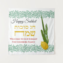 Willkommen bei unserem Sukkah Add Family Name