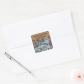 Willkommen bei unserem Team Colorful Rocks New Emp Quadratischer Aufkleber (Umschlag)