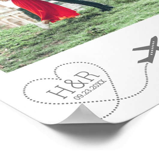 Willkommen bei unserem Thema für Hochzeitsreise Poster (Ecke)