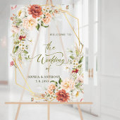 Willkommen bei unseren geometrischen Hochzeitstile Acrylschild