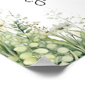 Willkommen bei unserer Forever Dusty Sage Hochzeit Poster (Ecke)