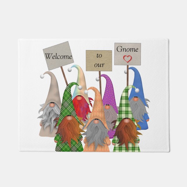Willkommen bei unserer Gnome-Türmatte Fußmatte (Vorderseite)