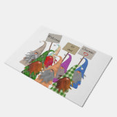 Willkommen bei unserer Gnome-Türmatte Fußmatte (Schrägansicht)
