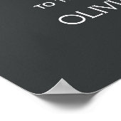 Willkommen bei unserer Hochzeitsflora Poster (Ecke)