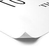 Willkommen bei unserer Personalisierten Zuhause-Fa Poster (Ecke)