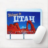 Willkommen bei Utah Sign Mousepad (Mit Mouse)