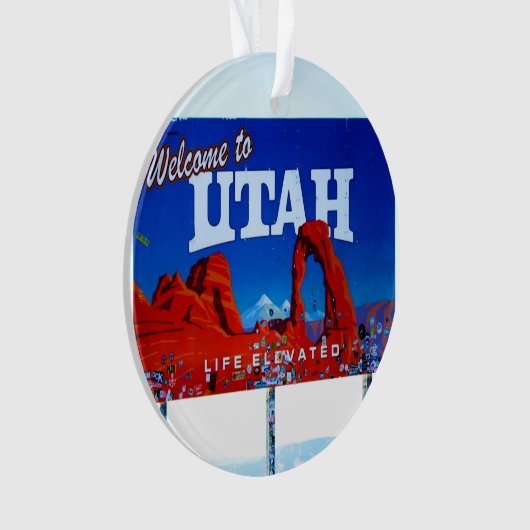 Willkommen bei Utah Sign Ornament (Vorderseite)
