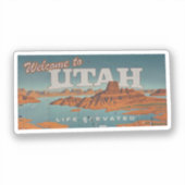Willkommen bei Utah Sticker (Vorderseite)