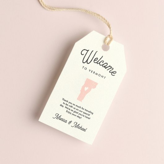 Willkommen bei VERMONT Wedding JEDE FARBE!! Geschenkanhänger