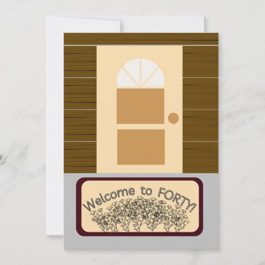 Willkommen bei Vierzig! Alles Gute zum 40. Geburts (Vorderseite)