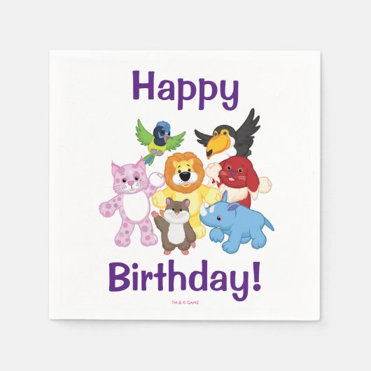 Willkommen bei Webkinz! Serviette (Vorderseite)