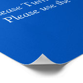 Willkommen bei Wedding Cobalt Blue Poster (Ecke)