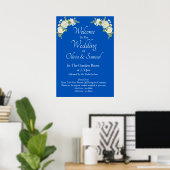 Willkommen bei Wedding Cobalt Blue Poster (Heimbüro)