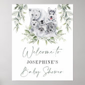 Willkommen bei Winter Artic Animals Neutral Baby D Poster (Vorne)