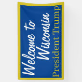 Willkommen bei Wisconsin Trump Banner (Vertikal)