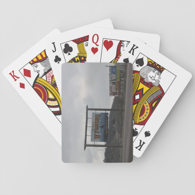 Willkommen bei Wyoming Playing Cards Spielkarten (Rückseite)