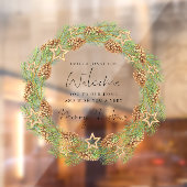 Willkommen bei Zuhause Script Frohe Weihnachtsfeie Fensteraufkleber (Blatt 2)