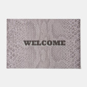 Willkommen Beige Snakeskin Doormat Fußmatte (Vorderseite)