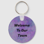 Willkommen beim Abstrakten Mitarbeiter des Unterne Schlüsselanhänger (Vorderseite)