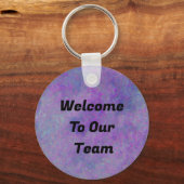 Willkommen beim Abstrakten Mitarbeiter des Unterne Schlüsselanhänger (Vorderseite)