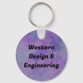 Willkommen beim Abstrakten Mitarbeiter des Unterne Schlüsselanhänger (Rückseite)