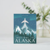 Willkommen beim ALASKA Staat von Amerika Postkarte (Stehend Vorderseite)