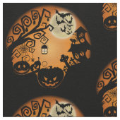 Willkommen beim Albtraum Halloween Pumpkin Graphic Stoff (Nahaufnahme)