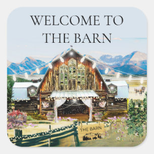 Willkommen beim Barn Sticker