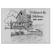 Willkommen beim benutzerdefinierten Text von Lakeh Schneidebrett (Vorderseite)