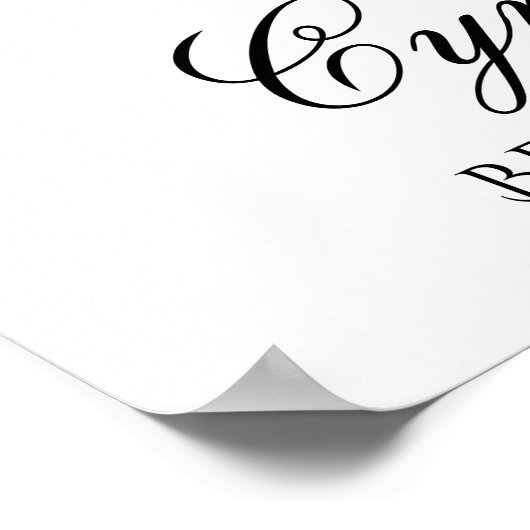 Willkommen beim Brautparty Poster Sign (Ecke)