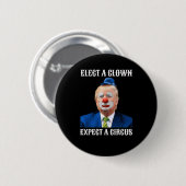 Willkommen beim Clown in Amerika 1 Button (Vorne & Hinten)