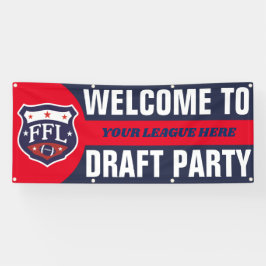 Willkommen beim Fantasy Football Draft Party Banner