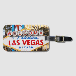 Willkommen beim Gepäcksschild von Las Vegas Gepäckanhänger