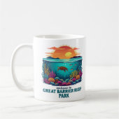 Willkommen beim Great Barrier Reef National in Aus Kaffeetasse (Links)