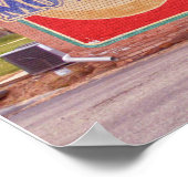 Willkommen beim Historic Ben Wheeler Sign Poster (Ecke)