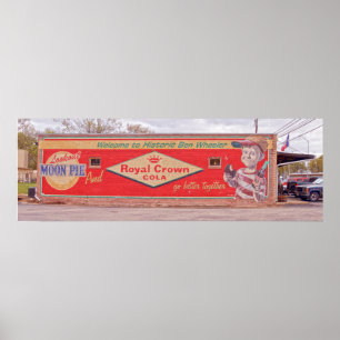 Willkommen beim Historic Ben Wheeler Sign Poster