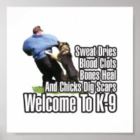 Willkommen beim K-9 Poster