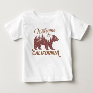 Willkommen beim kalifornischen Bären Baby T-shirt
