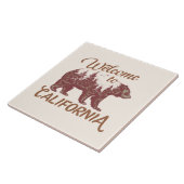 Willkommen beim kalifornischen Bären Fliese (Seite)