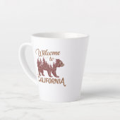 Willkommen beim kalifornischen Bären Milchtasse (Linke Ecke)