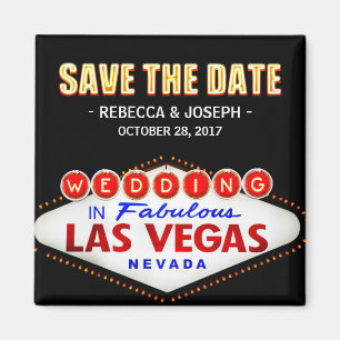 Willkommen beim Las Vegas Neon-Schild - Merkt euch Magnet