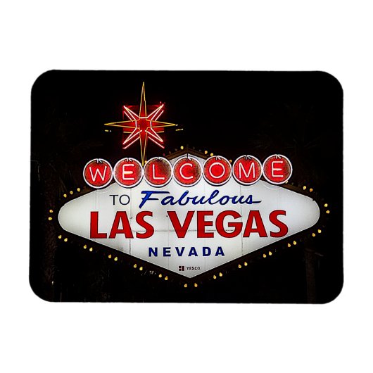 Willkommen beim Las Vegas Sign #2 Magnet (Horizontal)