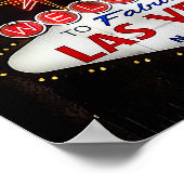 Willkommen beim Las Vegas Sign #2 Poster (Ecke)