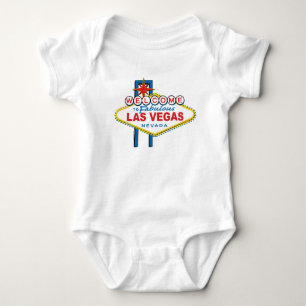 Willkommen beim Las Vegas Sign Baby Strampler