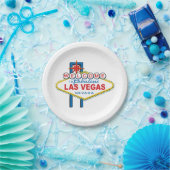 Willkommen beim Las Vegas Sign Pappteller (Party)