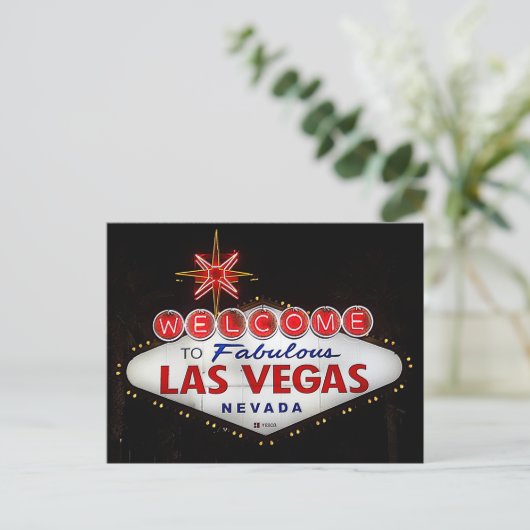 Willkommen beim Las Vegas-Zeichen #2 der Postkarte (Stehend Vorderseite)