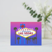 Willkommen beim Las Vegas-Zeichen #3 der Postkarte (Stehend Vorderseite)