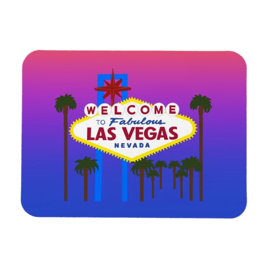 Willkommen beim Las Vegas Zeichen #3 Magnet (Horizontal)